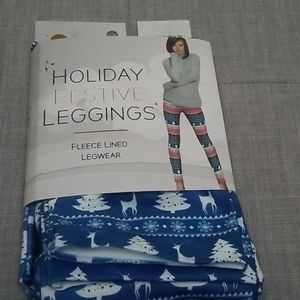 Holiday festive leggings